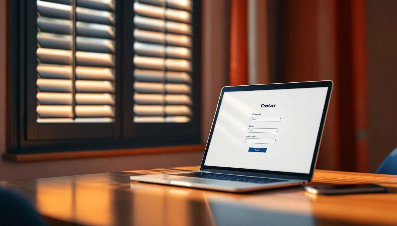 Contact agence web Guadeloupe : salle de réunion avec un ordinateur portable ouvert, lumière des Antilles